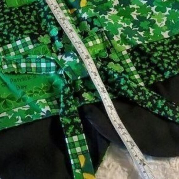 Vintage Handmade St. Patricks "Luck of the Irish" Full Button Lined Festive Vest - Picture 5 of 6